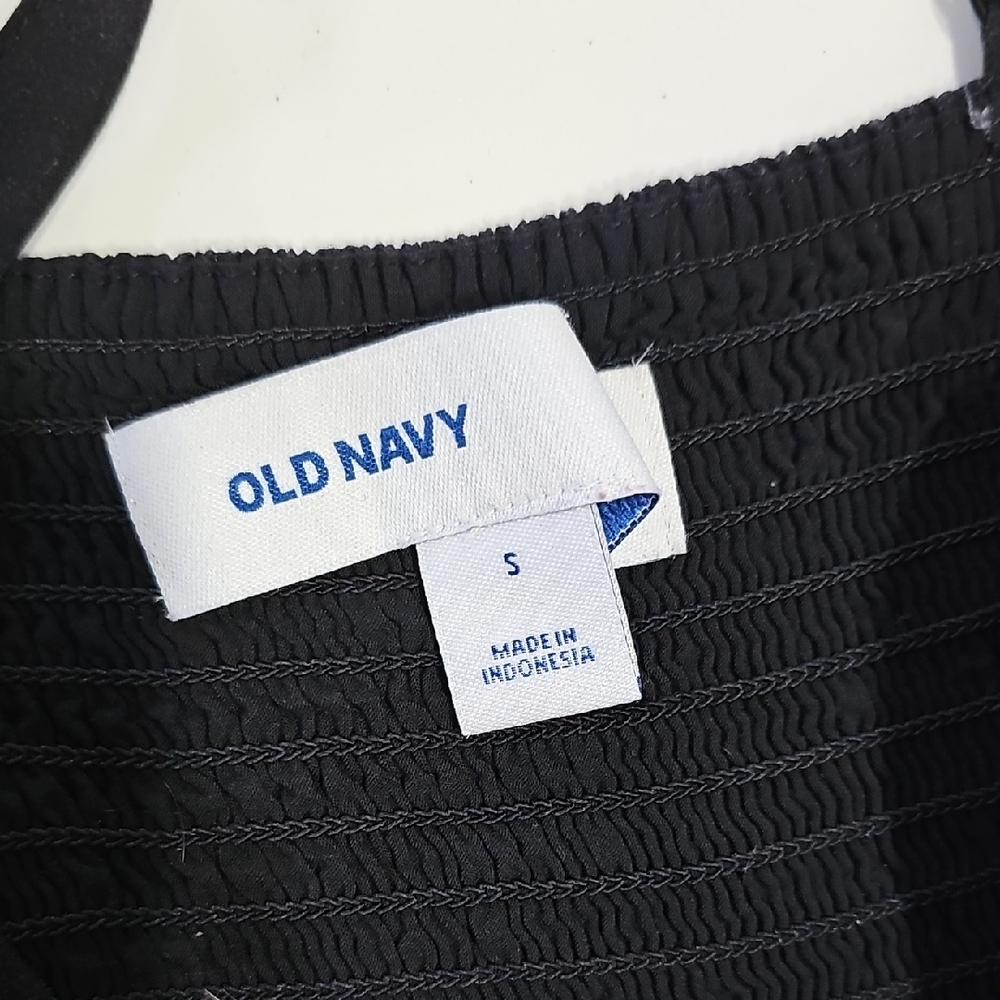Old Navy Black and White Polka Dot Dress - Picture 2 of 5